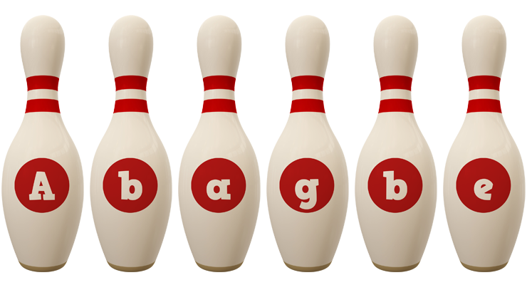Abagbe bowling-pin logo