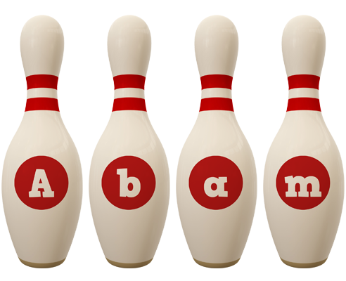 Abam bowling-pin logo