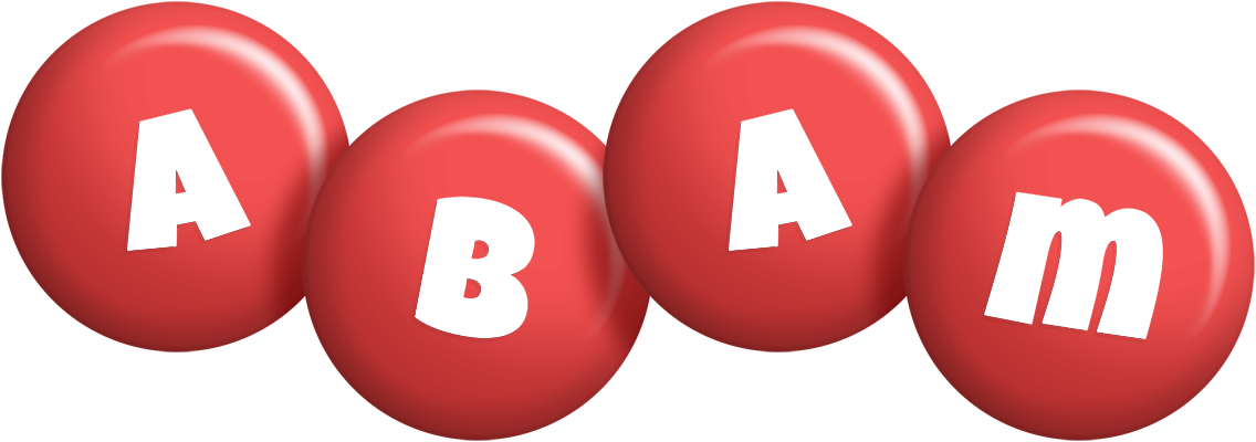 Abam candy-red logo