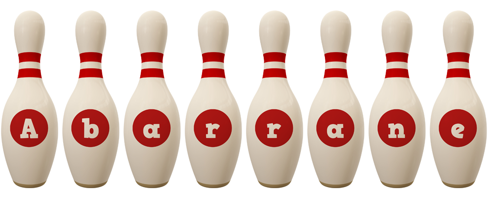 Abarrane bowling-pin logo
