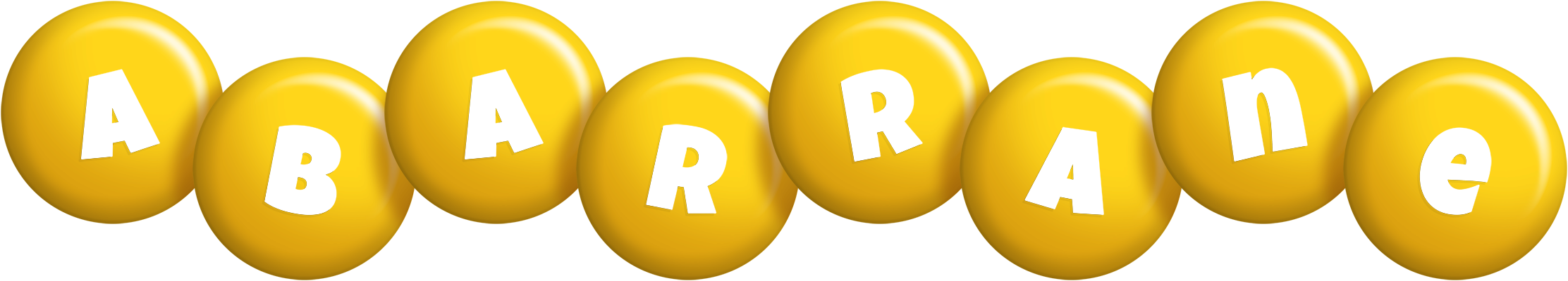 Abarrane candy-yellow logo