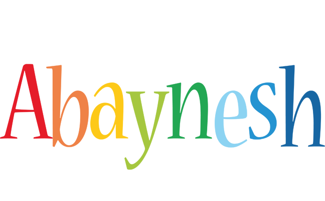Abaynesh birthday logo