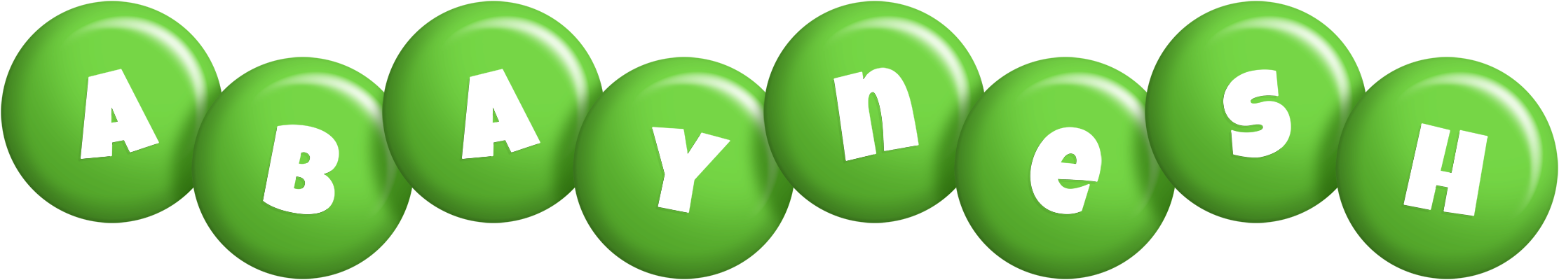 Abaynesh candy-green logo