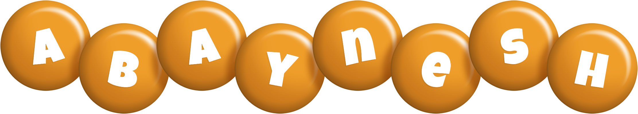 Abaynesh candy-orange logo
