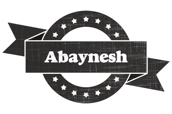 Abaynesh grunge logo