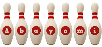 Abayomi bowling-pin logo