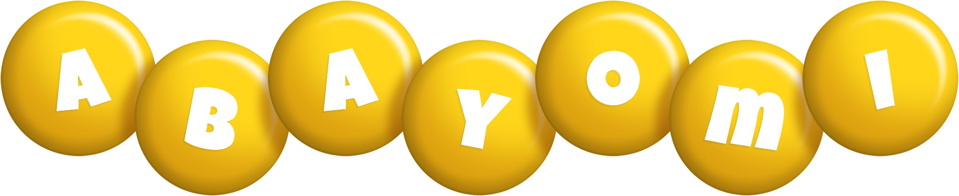 Abayomi candy-yellow logo
