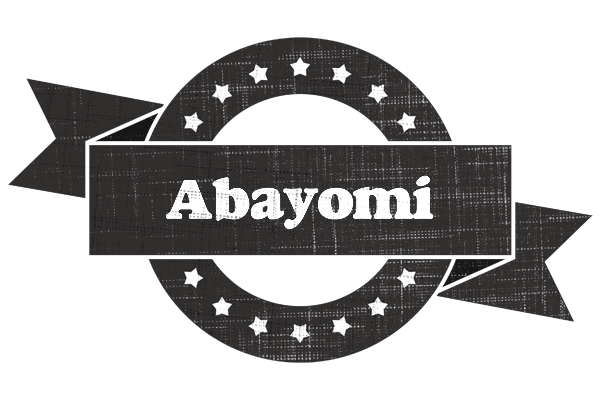 Abayomi grunge logo
