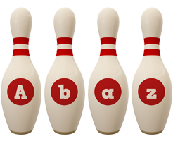 Abaz bowling-pin logo