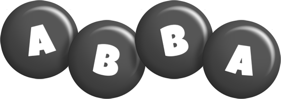 Abba candy-black logo