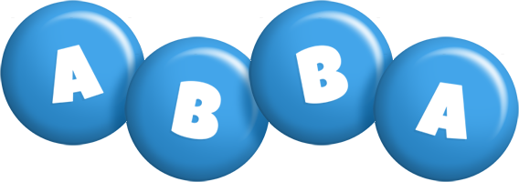 Abba candy-blue logo