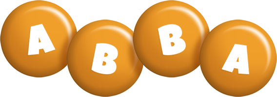 Abba candy-orange logo