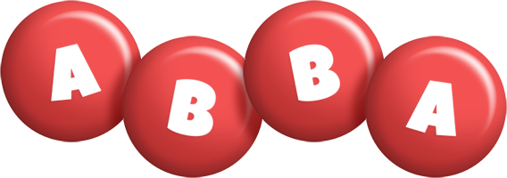 Abba candy-red logo