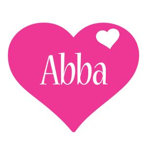 Abba love-heart logo