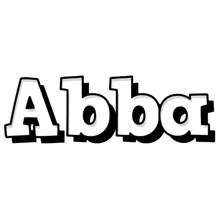 Abba snowing logo