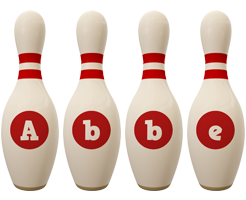 Abbe bowling-pin logo