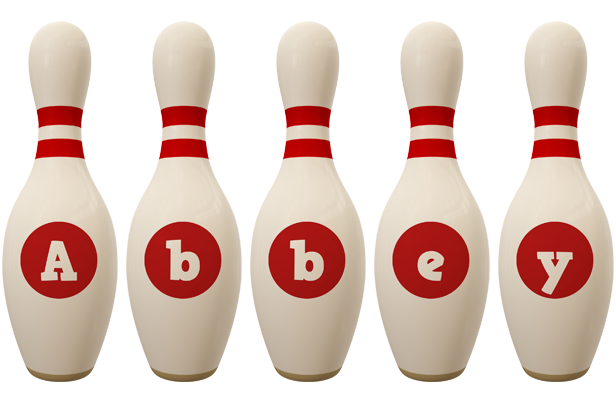 Abbey bowling-pin logo