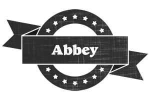 Abbey grunge logo