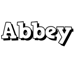 Abbey snowing logo