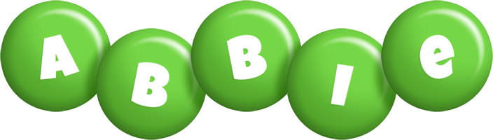 Abbie candy-green logo