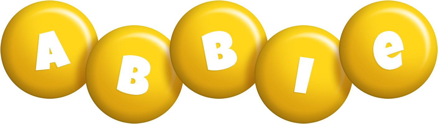 Abbie candy-yellow logo