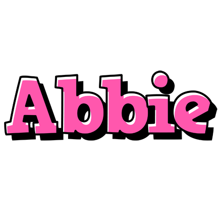 Abbie girlish logo