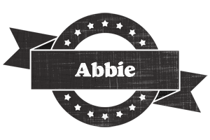 Abbie grunge logo