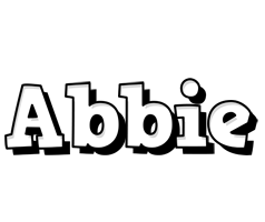 Abbie snowing logo