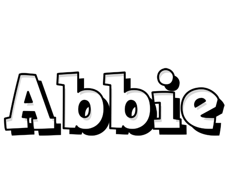 Abbie snowing logo