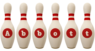 Abbott bowling-pin logo