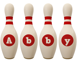 Abby bowling-pin logo