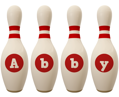 Abby bowling-pin logo