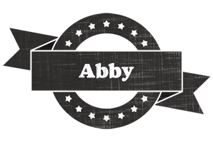 Abby grunge logo