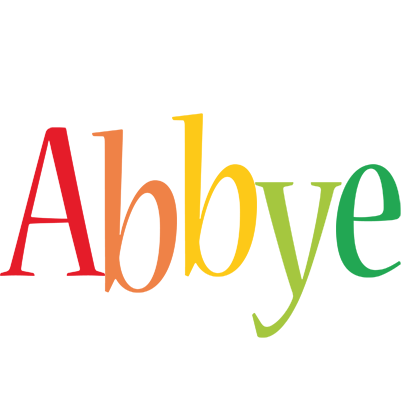 Abbye birthday logo