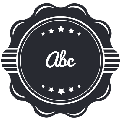Abc badge logo