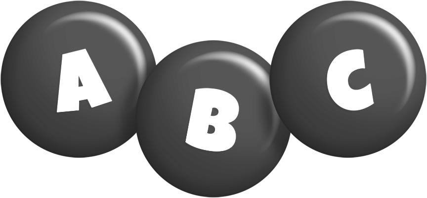 Abc candy-black logo