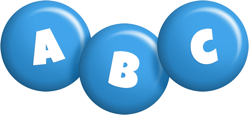 Abc candy-blue logo