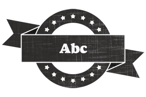 Abc grunge logo