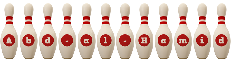 Abd-al-Hamid bowling-pin logo