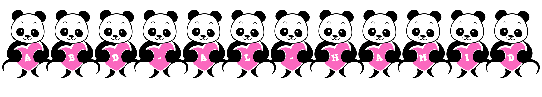 Abd-al-Hamid love-panda logo
