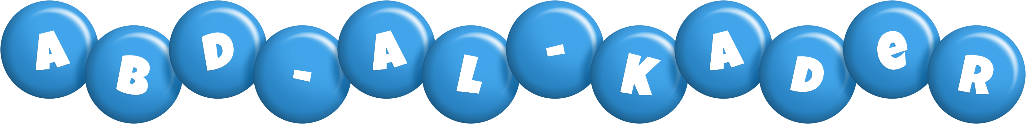Abd-al-Kader candy-blue logo