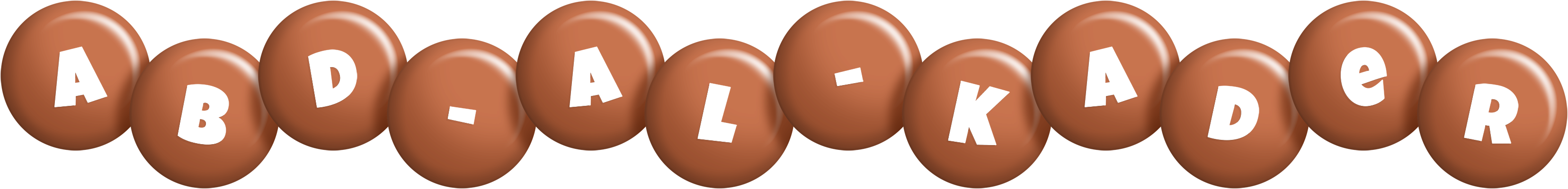 Abd-al-Kader candy-brown logo