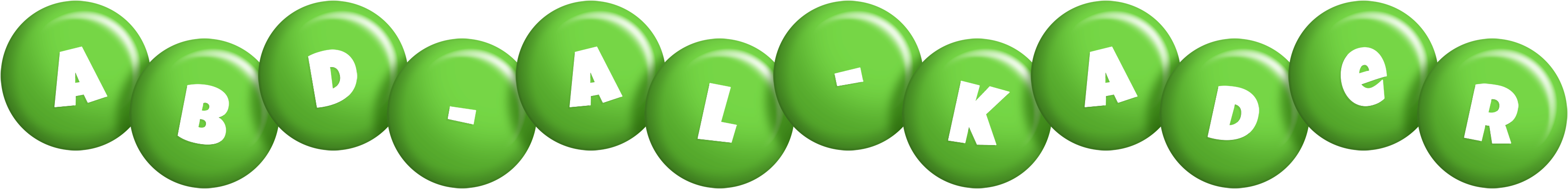 Abd-al-Kader candy-green logo