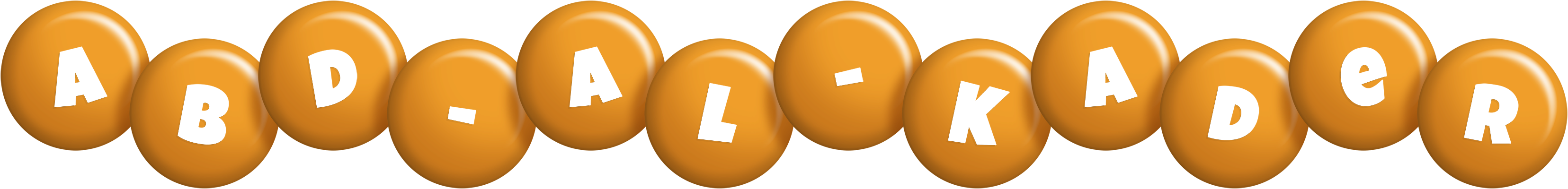 Abd-al-Kader candy-orange logo