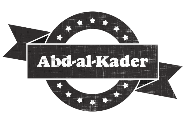 Abd-al-Kader grunge logo
