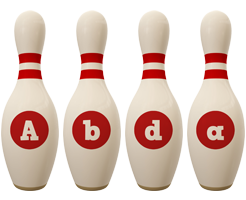 Abda bowling-pin logo