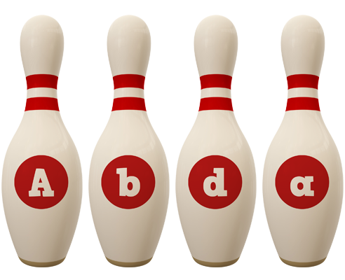Abda bowling-pin logo