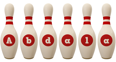 Abdala bowling-pin logo