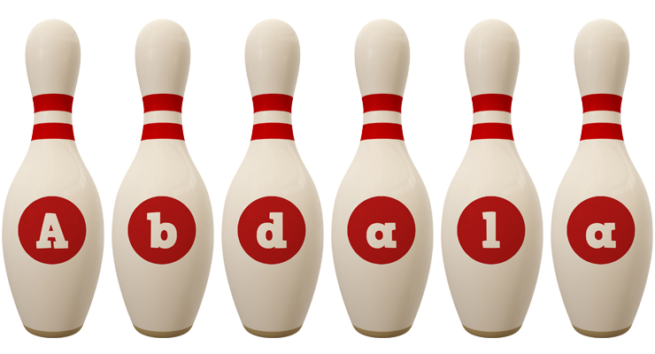 Abdala bowling-pin logo