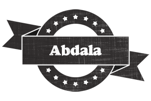 Abdala grunge logo